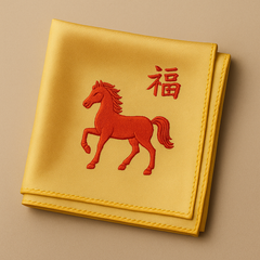 Zodiac Edge Pocket Square 30×30 - Silk Twill | Royal Chou