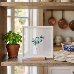 Silk Embroidery Kit with a unique frame — Pansy (Long & Short Stitch) -Both Sides Idential