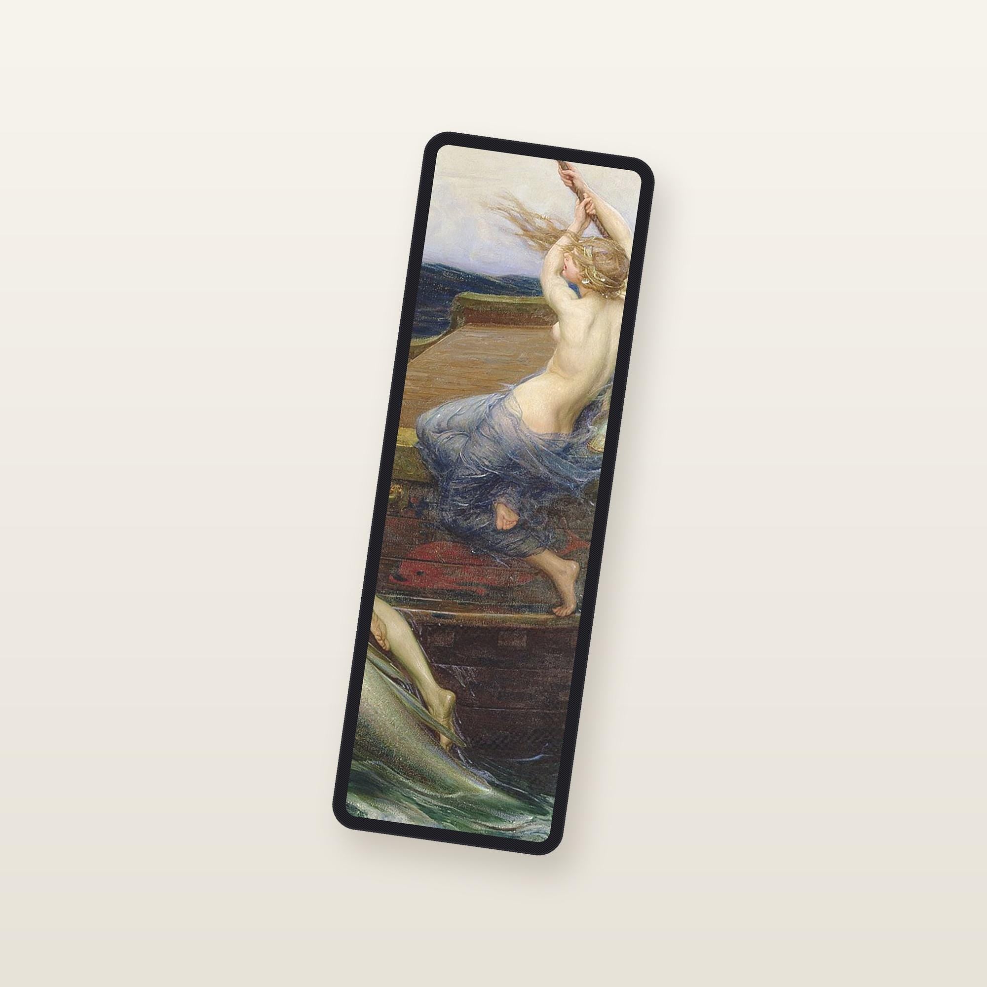 The Siren Climbs Aboard Odyssey bookmark, angled studio view