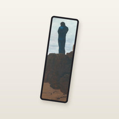 The Wanderer Odyssey bookmark, angled studio view