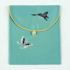Embroidered Storage Pouch - Auspicious Butterfly | Royal Chou