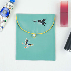 Embroidered Storage Pouch - Auspicious Butterfly | Royal Chou