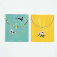 Embroidered Storage Pouch - Auspicious Butterfly | Royal Chou