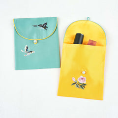 Embroidered Storage Pouch - Auspicious Butterfly | Royal Chou