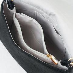 Nishijin-ori Crossbody Handbag - Black Gold | Royal Chou