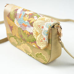 Nishijin-ori Crossbody Handbag - Gold | Royal Chou
