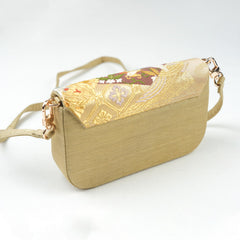 Nishijin-ori Crossbody Handbag - Gold | Royal Chou