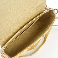 Nishijin-ori Crossbody Handbag - Gold | Royal Chou