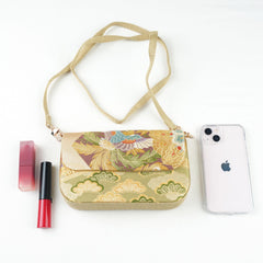 Nishijin-ori Crossbody Handbag - Gold | Royal Chou