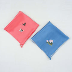 Silk Scarf 35×35 - Auspicious Butterfly | Royal Chou