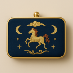 Silk Clutch with Blessing Lining | Royal Chou