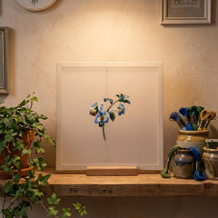Silk Embroidery Kit with a unique frame — Pansy (Long & Short Stitch) -Both Sides Idential