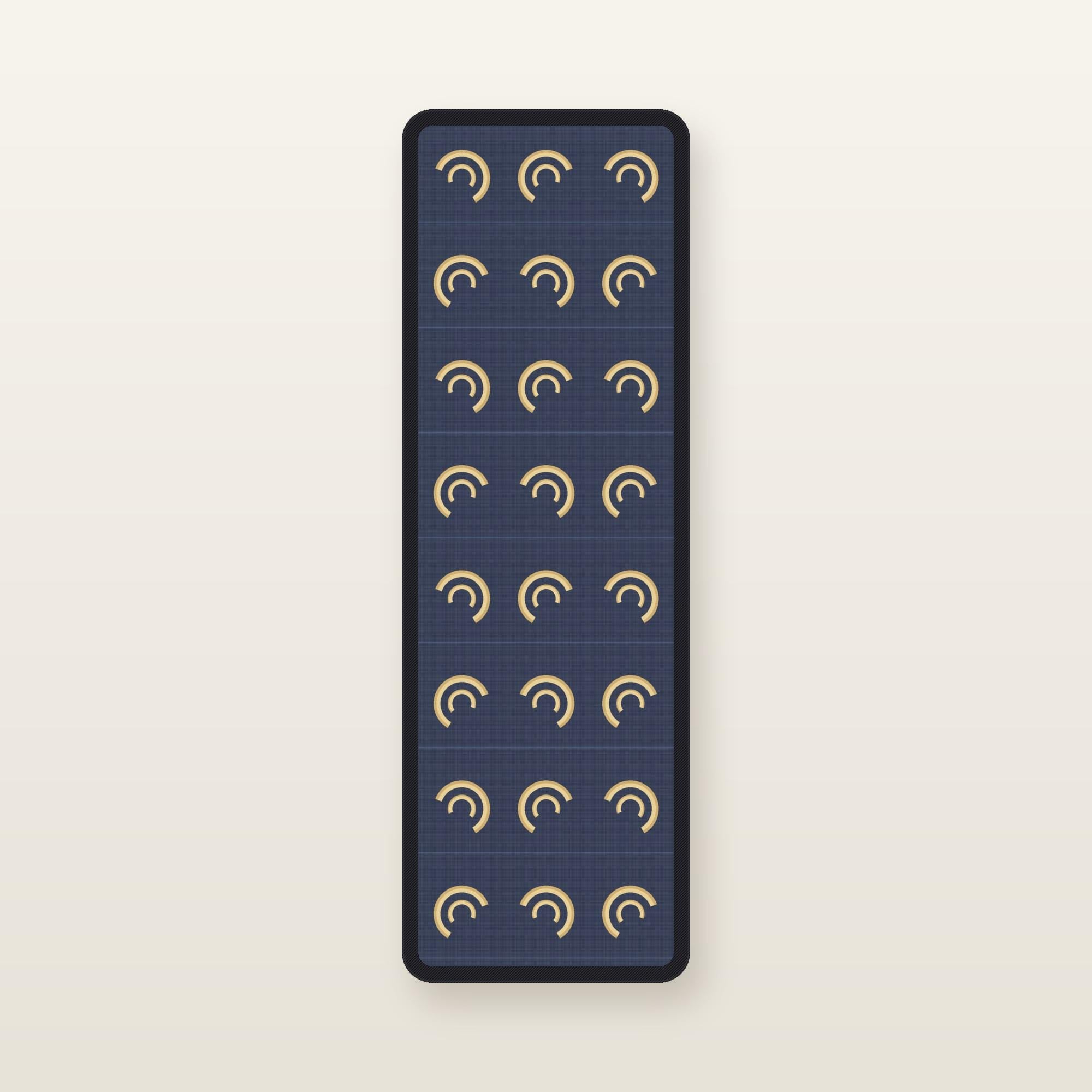 The Odyssey bookmark The Wine-Dark Sea: translucent silk organza bookmark, 11.5 x 3.5 cm, black silk-wrapped frame, printed with original Royal Chou design, 2026