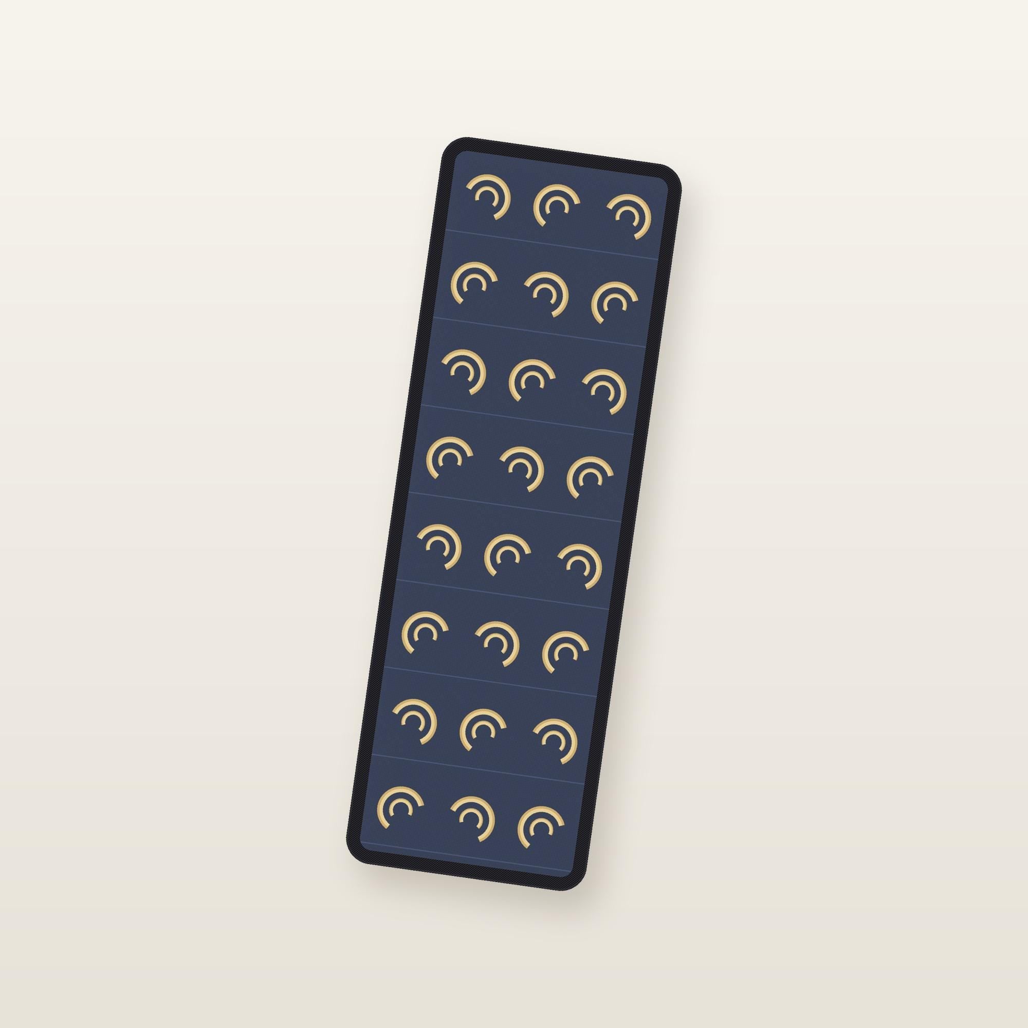 The Wine-Dark Sea Odyssey bookmark, angled studio view