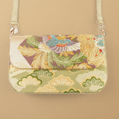 Nishijin-ori Crossbody Handbag - Gold