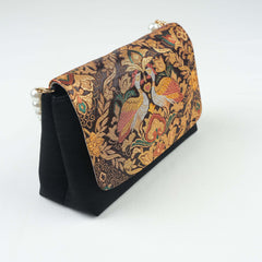 Nishijin-ori Crossbody Handbag - Black Gold | Royal Chou