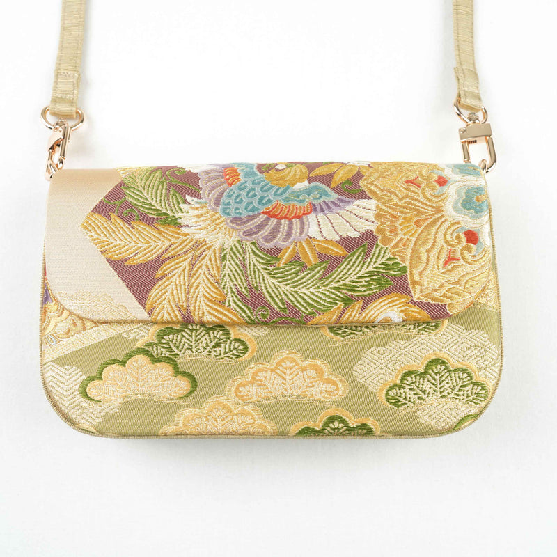 Nishijin-ori Crossbody Handbag - Gold