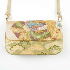 Nishijin-ori Crossbody Handbag - Gold | Royal Chou