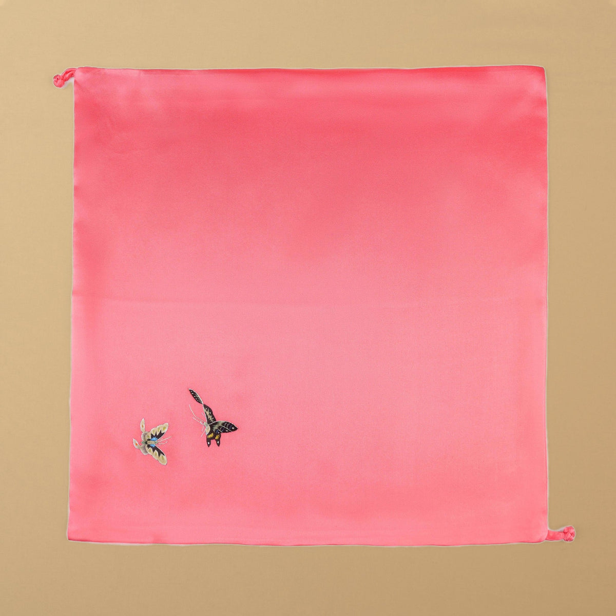 Silk Scarf 35×35 - Auspicious Butterfly